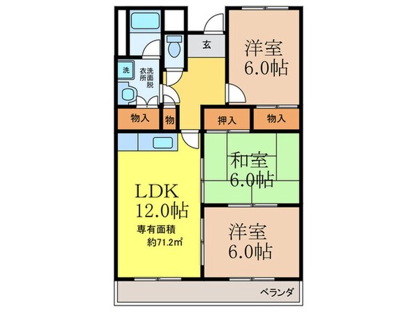 ピアドミ－ルの物件間取画像